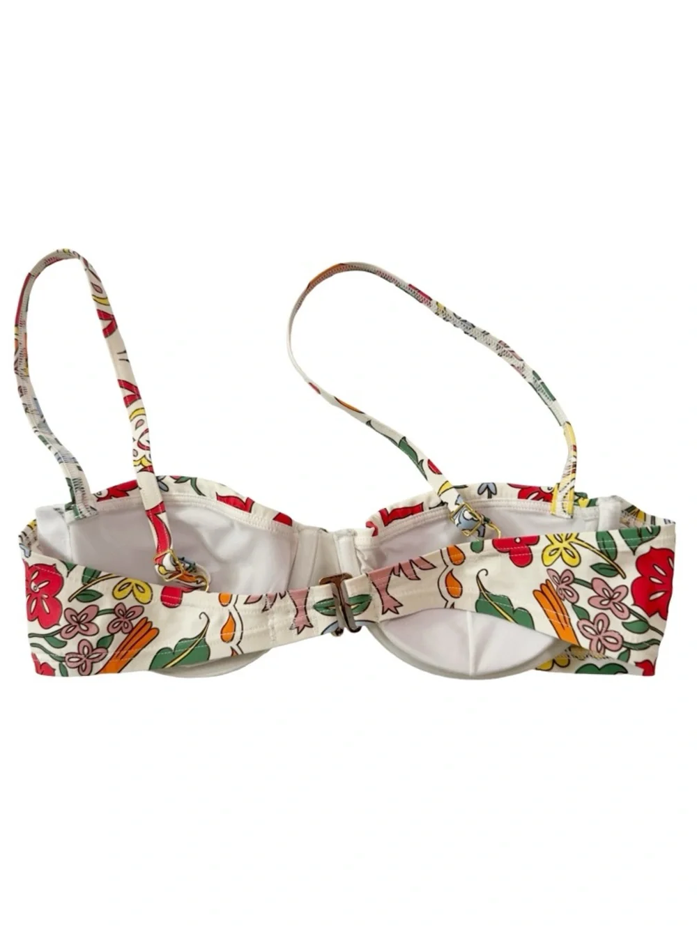 Tory Burch Floral Printed Bikini Top XS